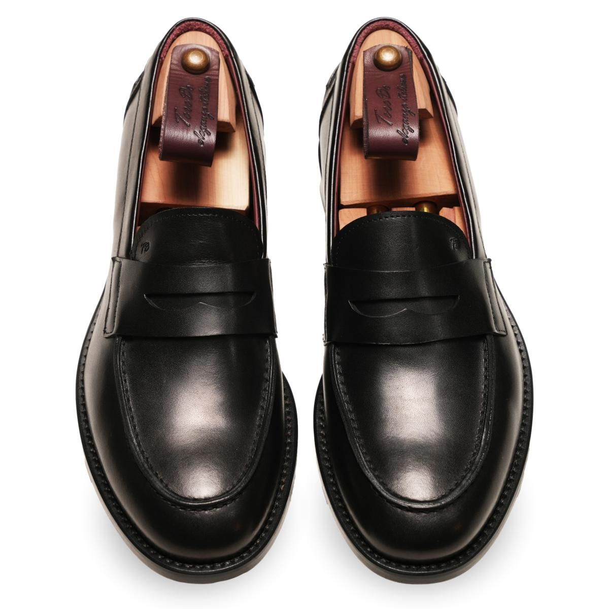 RiCel Nero in pelle liscia| Mocassino Artigianale Italiana | TeredoScarpa Mocassino Nero in pelle di vitello liscia